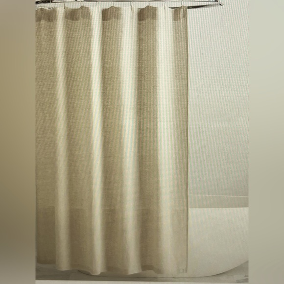 Pottery Barn Bath Pottery Barn Belgian Linen Waffle Shower Curtain